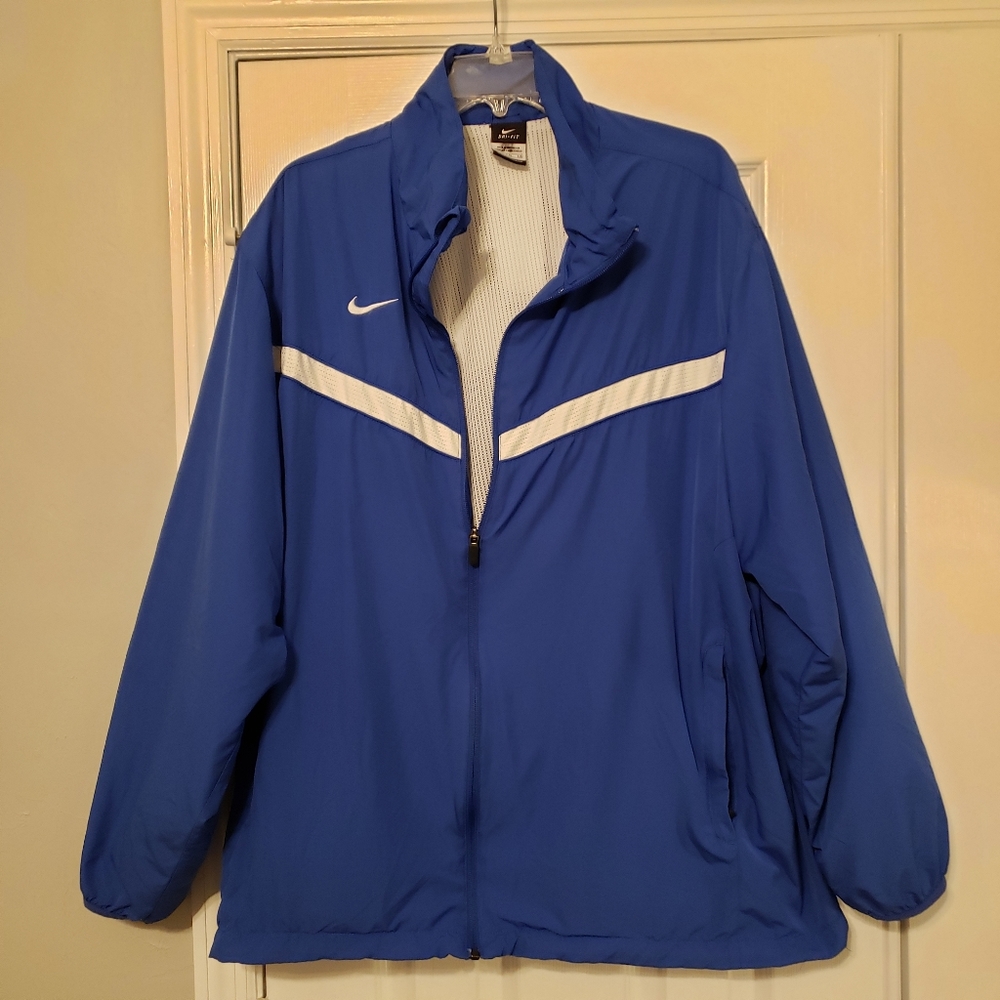 Vintage Nike Oversized Men's Blue Windbreaker Size XXL